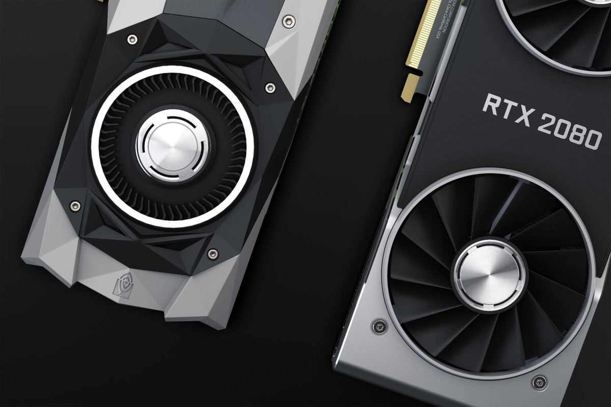 엔비디아의 그래픽처리장치(GPU) 클로즈업